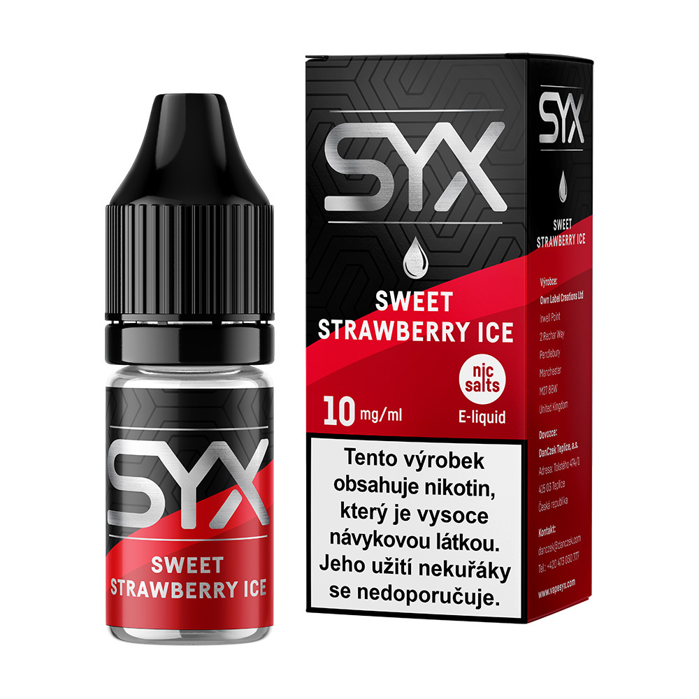 SYX Nic Salt | Sweet Strawberry Ice 10