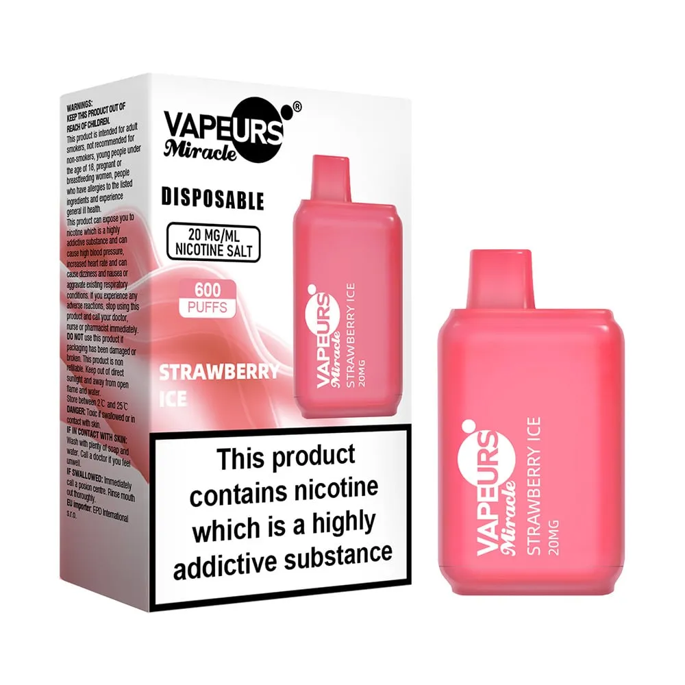Vapeurs Miracle Strawberry Ice