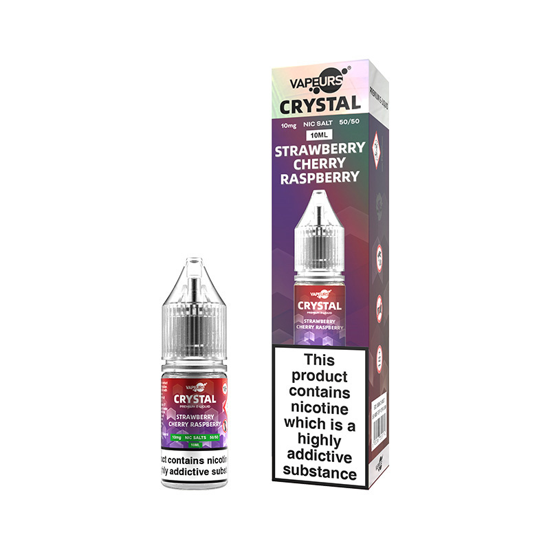 VAPEURS CRYSTAL LIQUIDS Strawberry Cherry Raspberry 10MG