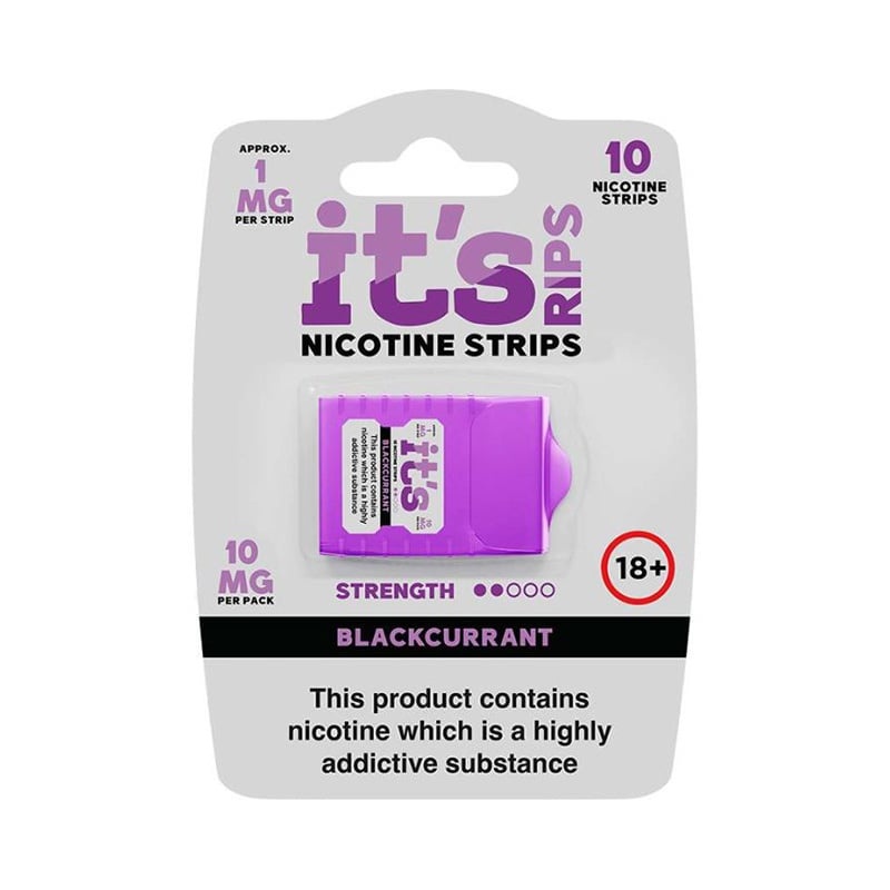 ITS RIPS Blackcurrant Nicotine Strips ITS RIPS Blackcurrant Nicotine Strips