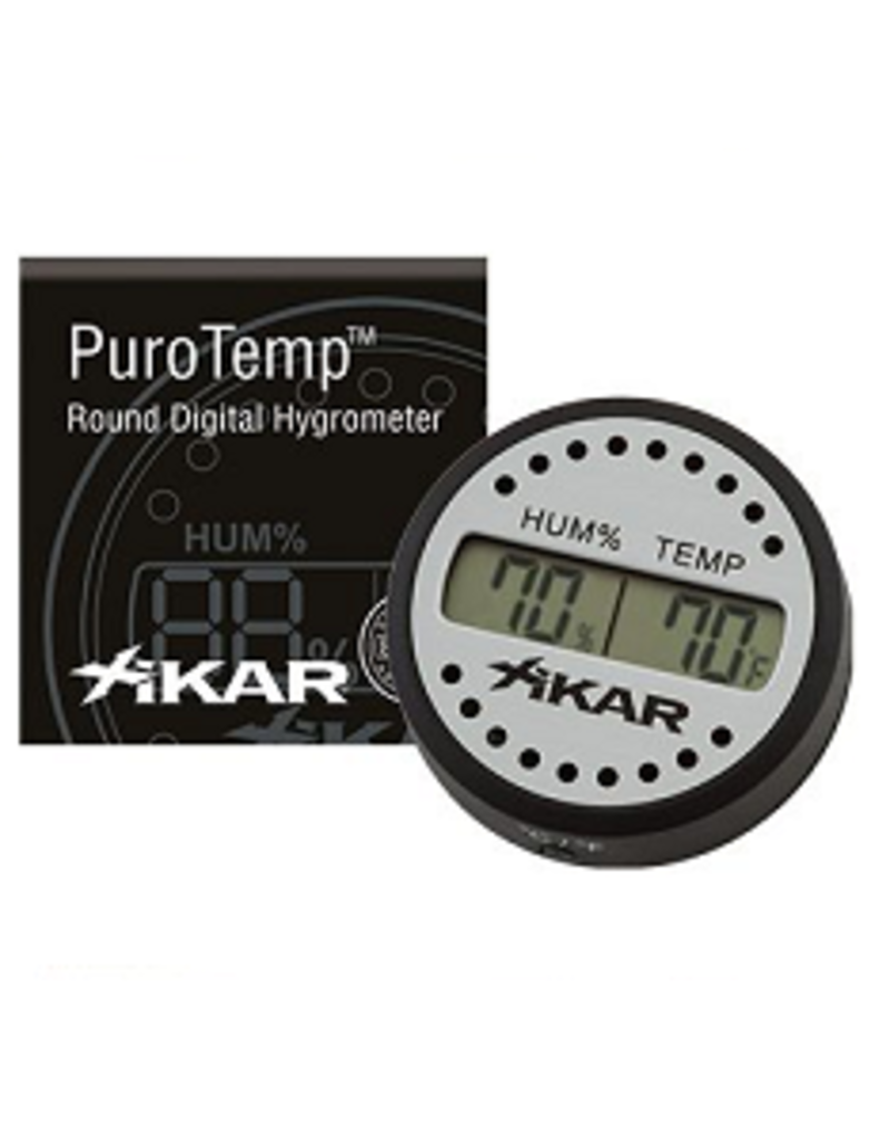Xikar Xikar Puro Temp/Hygrometer, Geen kalibratie nodig!