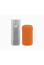 St. Dupont S.T. Dupont Orange Grained and Chrome 2 Cigar Case