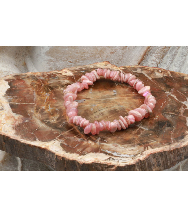 Bracelet chips RHODOCHROSITE