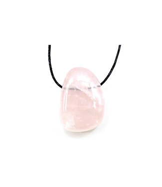 Pendentif Quartz Rose Pierre Roulée