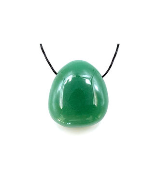 Pendentif Aventurine Verte Pierre Roulée