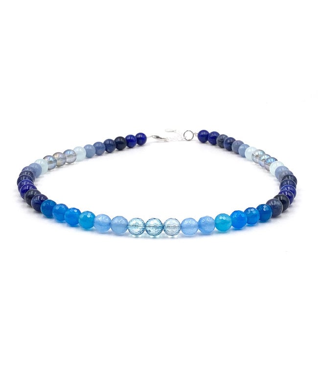 Bracelet Agate Bleu - Luma Creation