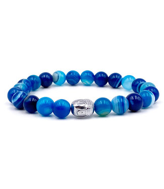 Bracelet Agate Bleu