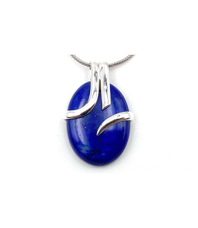 Pendentif Lapis Lazuli petit ovale