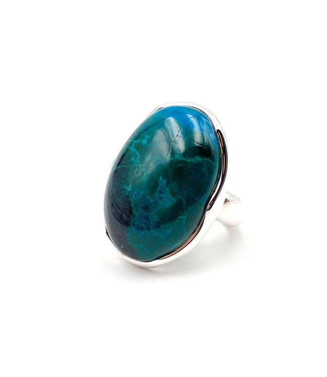 Bague Chrysocolle ovale