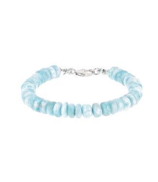 Bracelet Larimar rondelles