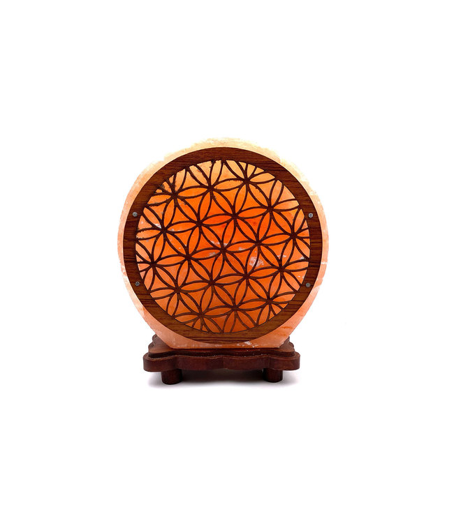 Lampe de Sel Himalaya Fleur de vie l Anti-Stress - Luma Creation