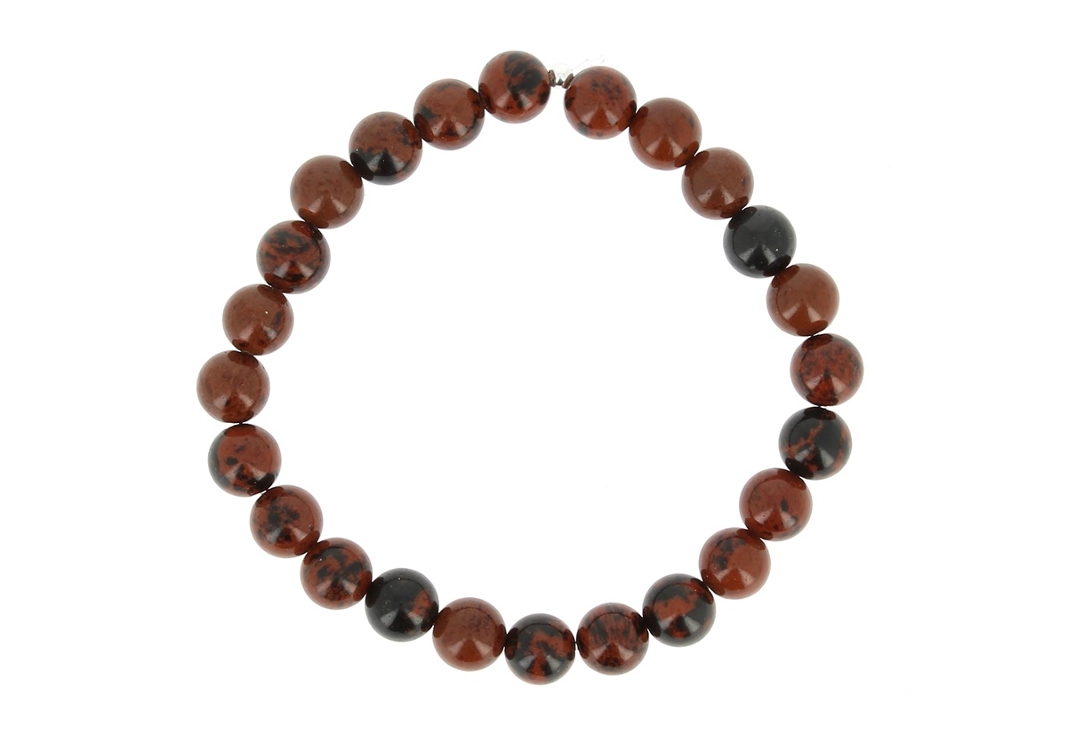Bracelet Lumiobsidienne acajou