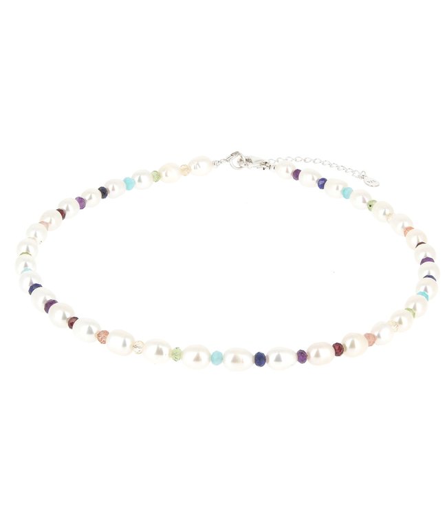 Collier 7 chakras Perles naturelles