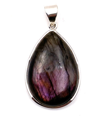 Pendentif Labradorite Goutte violet