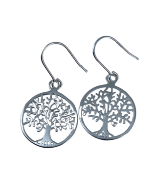 Boucles d'Oreilles Arbre de Vie Argent 925