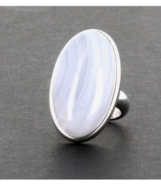 Bague CALCEDOINE bleue argent 925