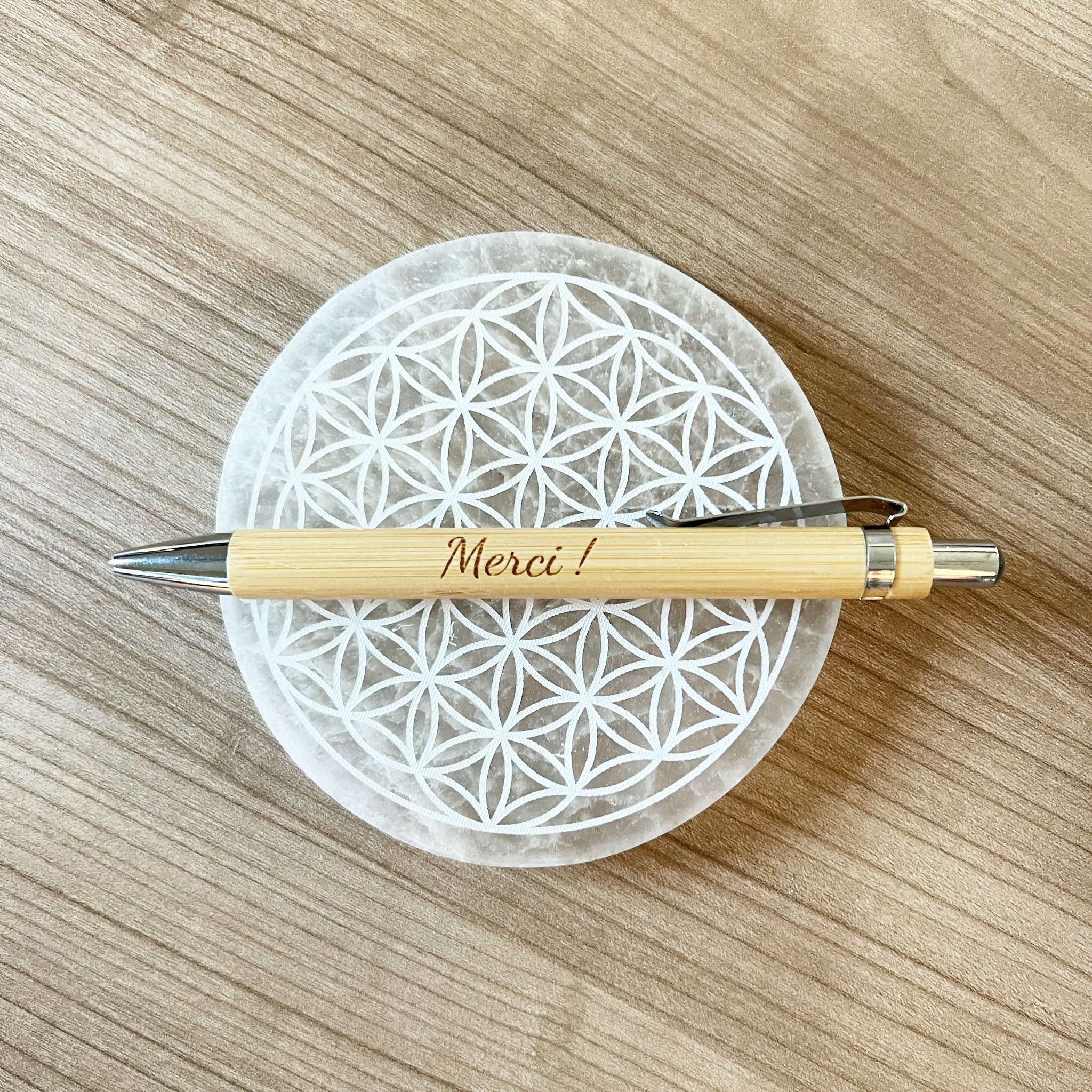 Lot De 30 Stylos à Bille En Bois De Bambou Naturel - Encre Gel Noire 1.0mm - Cadeau Bureau, école