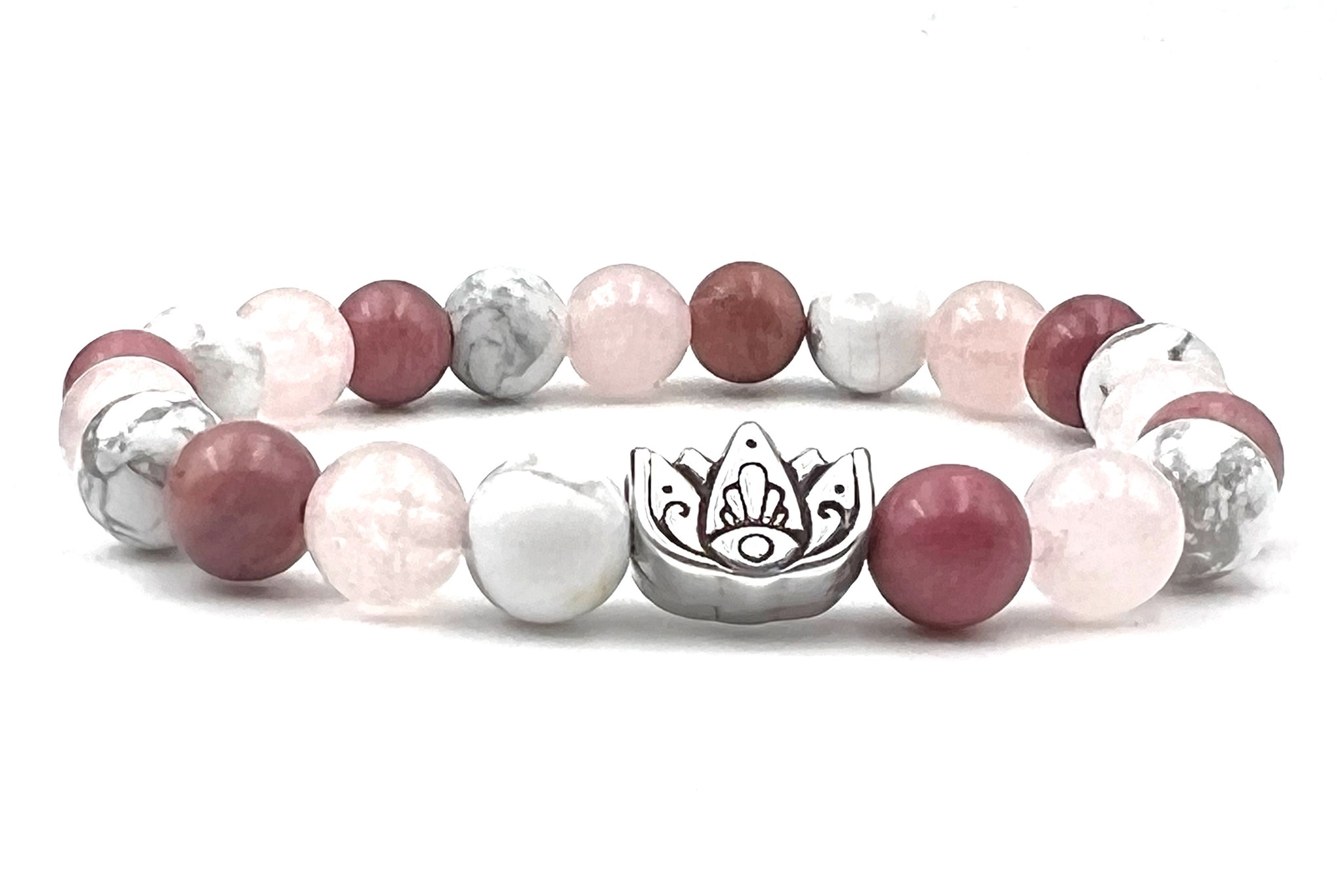 Bracelet femme en perle de quartz rose pour une séduction