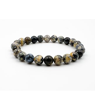 Bracelet Labradorite et Jaspe Rouge