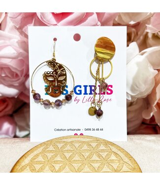 Boucles d'oreilles "Les girls" pièces uniques