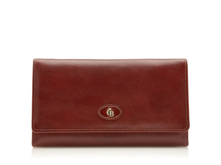 Gaucho Porte-monnaie femme fermoir 6 cartes RFID | cognac