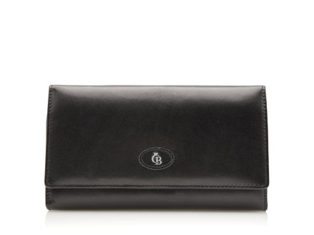 Gaucho Porte-monnaie femme fermoir 6 cartes RFID | noir