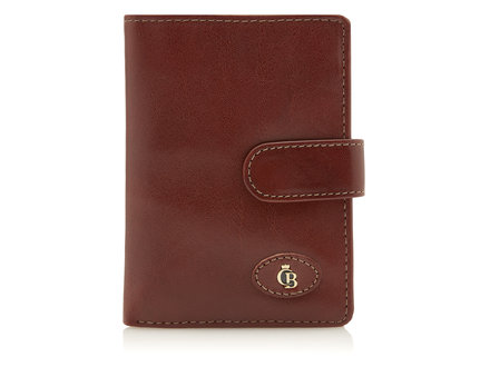 Gaucho Tri Fold Zip Wallet RFID | cognac