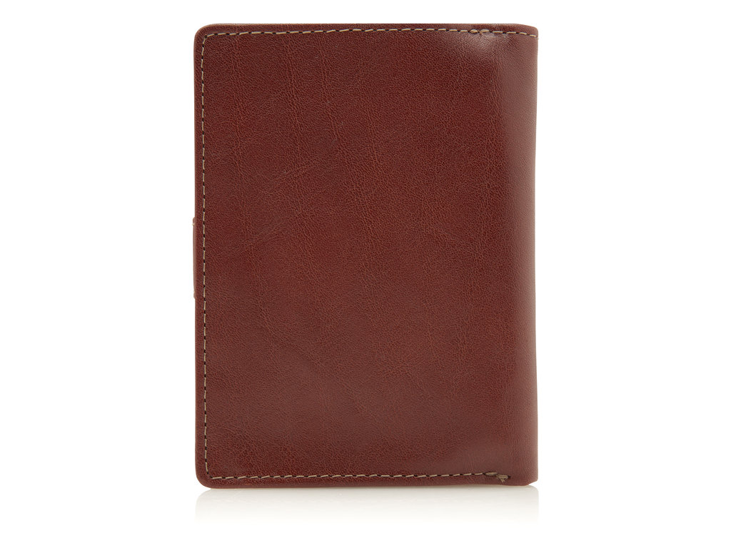 RFID Protected Men’s Trifold Wallet – Sicily – Cognac