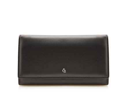 Vita Damesportemonnee overslag 6 pasjes RFID | zwart