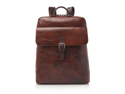 Rien Sac à dos ordi 15,6"  RFID | cognac