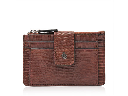 Donna Mini portefeuille RFID 7 cartes | cognac