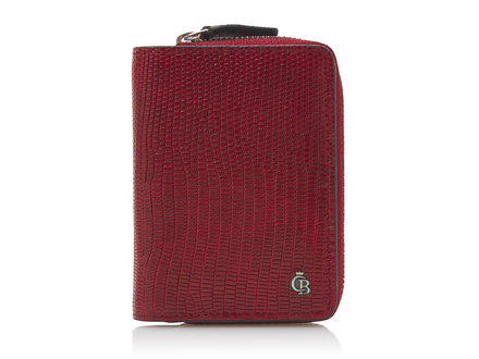Donna Damesportemonnee ritsvak 4 pasjes RFID | rood