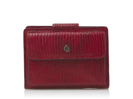 Donna Porte-monnaie pour femme avec compartiment pour 6 cartes RFID | rouge