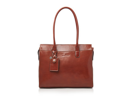 Gaucho Ellen Schultertasche 15,6” | cognac