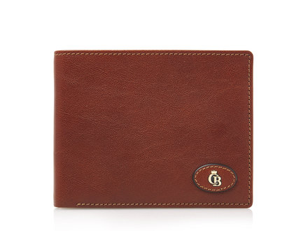 Gaucho Portefeuille fermeture éclaire 9 cartes RFID | cognac