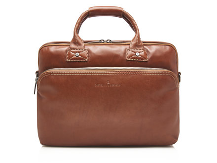 Firenze Sacoche ordinateur portable 15,6" RFID | brun clair