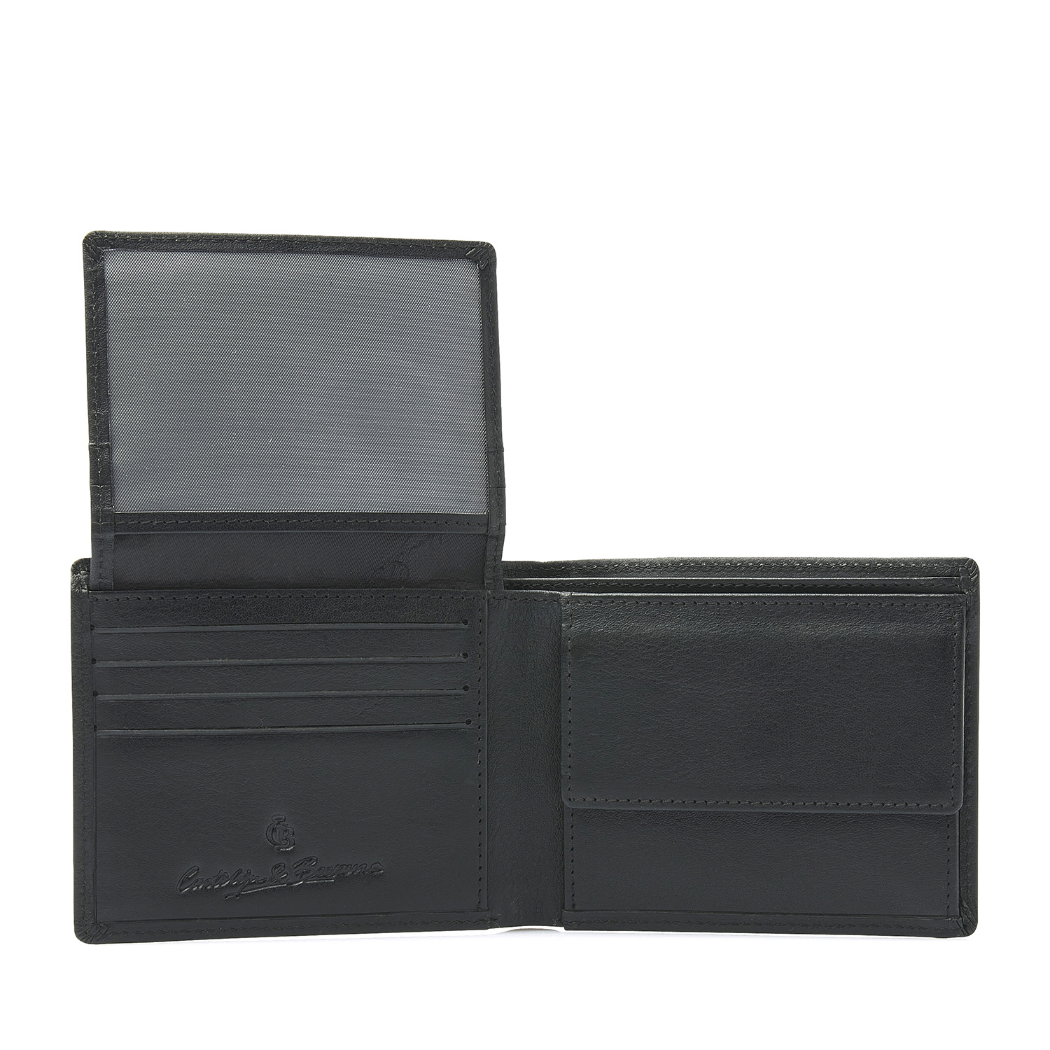 Black leather 2024 wallet for women
