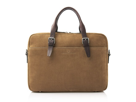 Veneto Nubuck Laptoptas 15,6" RFID | taupe