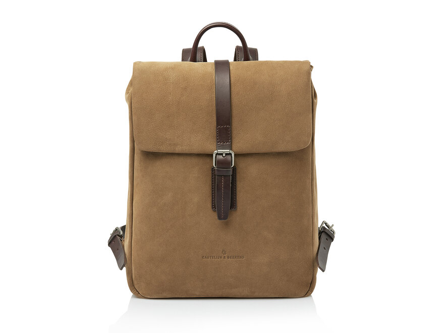 STILORD Eliano Echt lederen rugzak dames en heren - Moderne rugzak met laptopvak 15-16 inch - Lederen laptop-rugzak - Ideale reiserugzak met trolley-houderingssysteem Kleur:zwart
