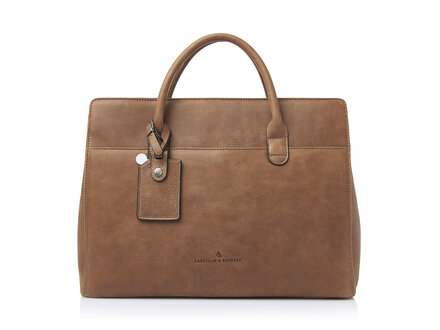 Carisma Laptoptasche  15,6" RFID | cognac