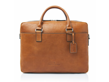 Heritage Rick Laptoptas 15,6" RFID | lichtbruin