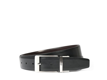 Accessoires Herenriem dubbelzijdig | zwart/mocca