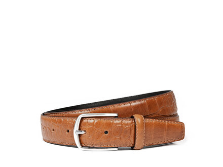 Accessoires Ceinture Cuir Croco | naturel