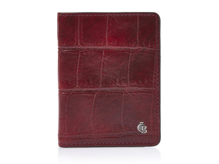 Croco 6 Card Holder RFID | red