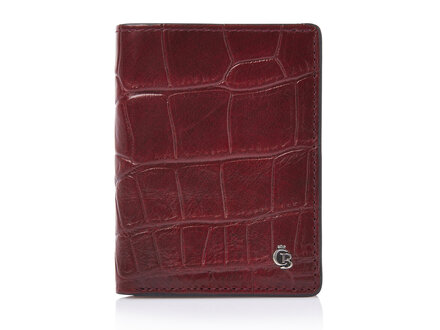 Croco 10 Card Mini Wallet RFID | red