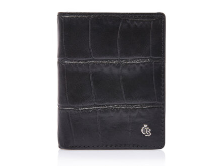 Croco 10 Card Mini Wallet RFID | black