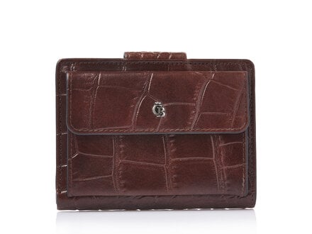 Croco 6 card Ladies Wallet RFID| mocca