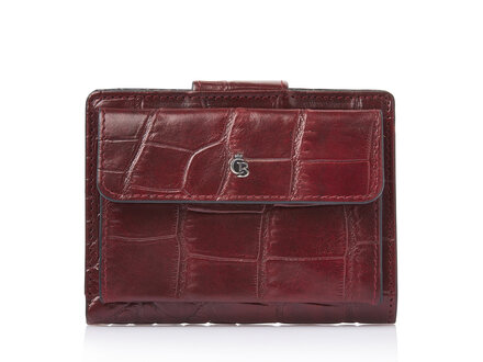 Croco Damesportemonnee 6 pasjes RFID | rood