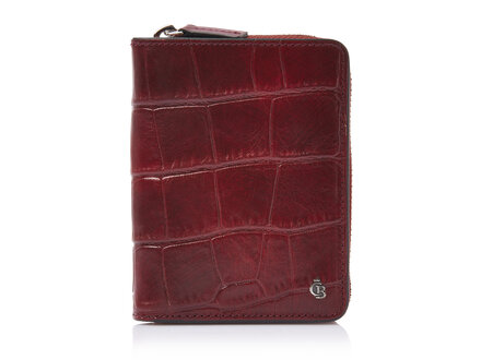 Croco Damesportemonnee 8 pasjes RFID | rood