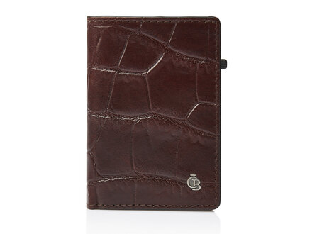 Croco Alu Wallet RFID | mocca